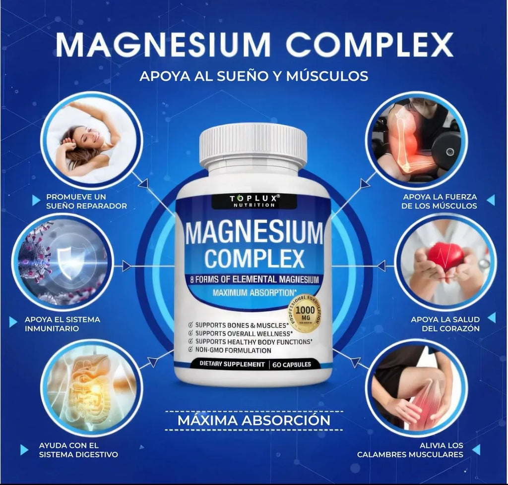 Magnesium Complex 1,000 MG (60 Cápsulas)