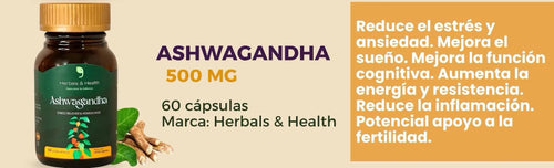 Ashwagandha 600 mg - 60 Cápsulas