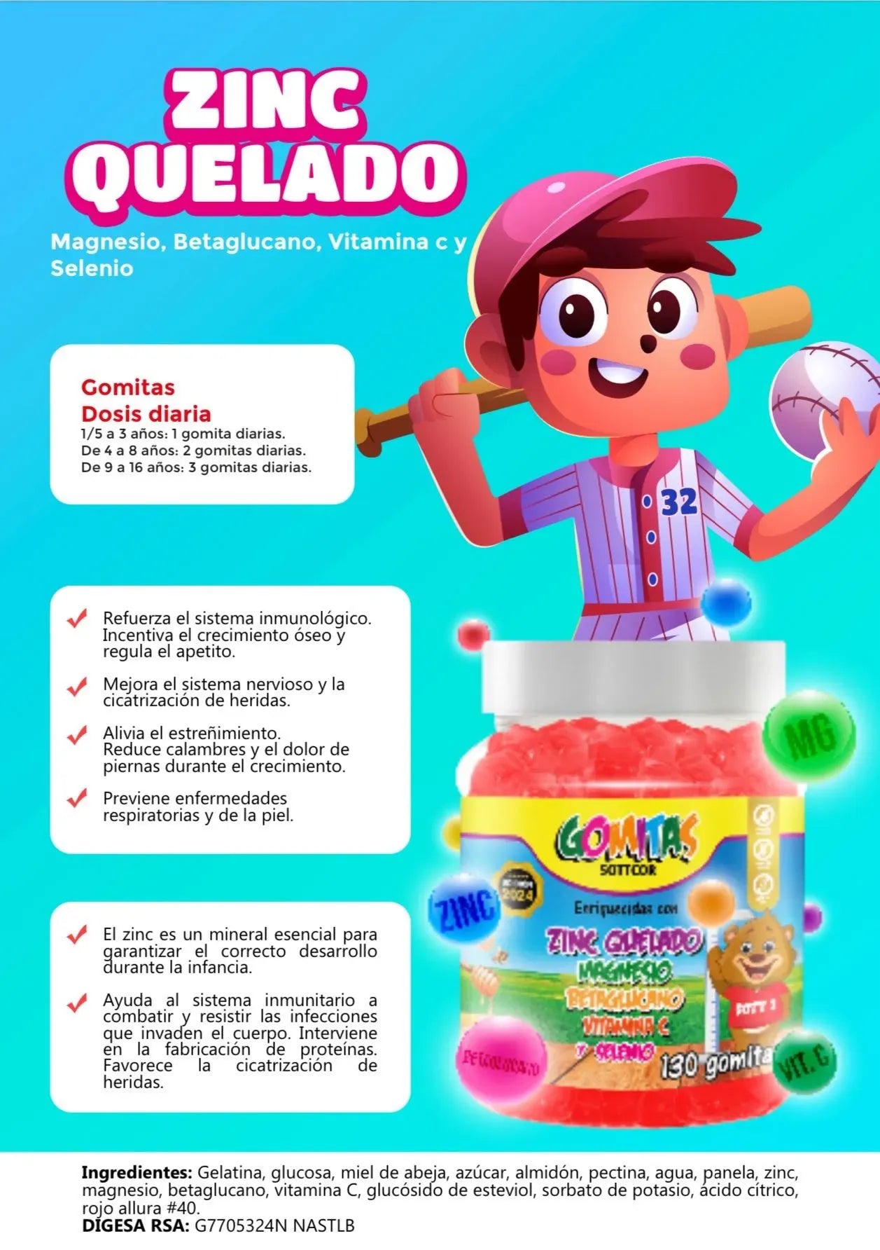 Gomitas SOTTCOR NIÑOS