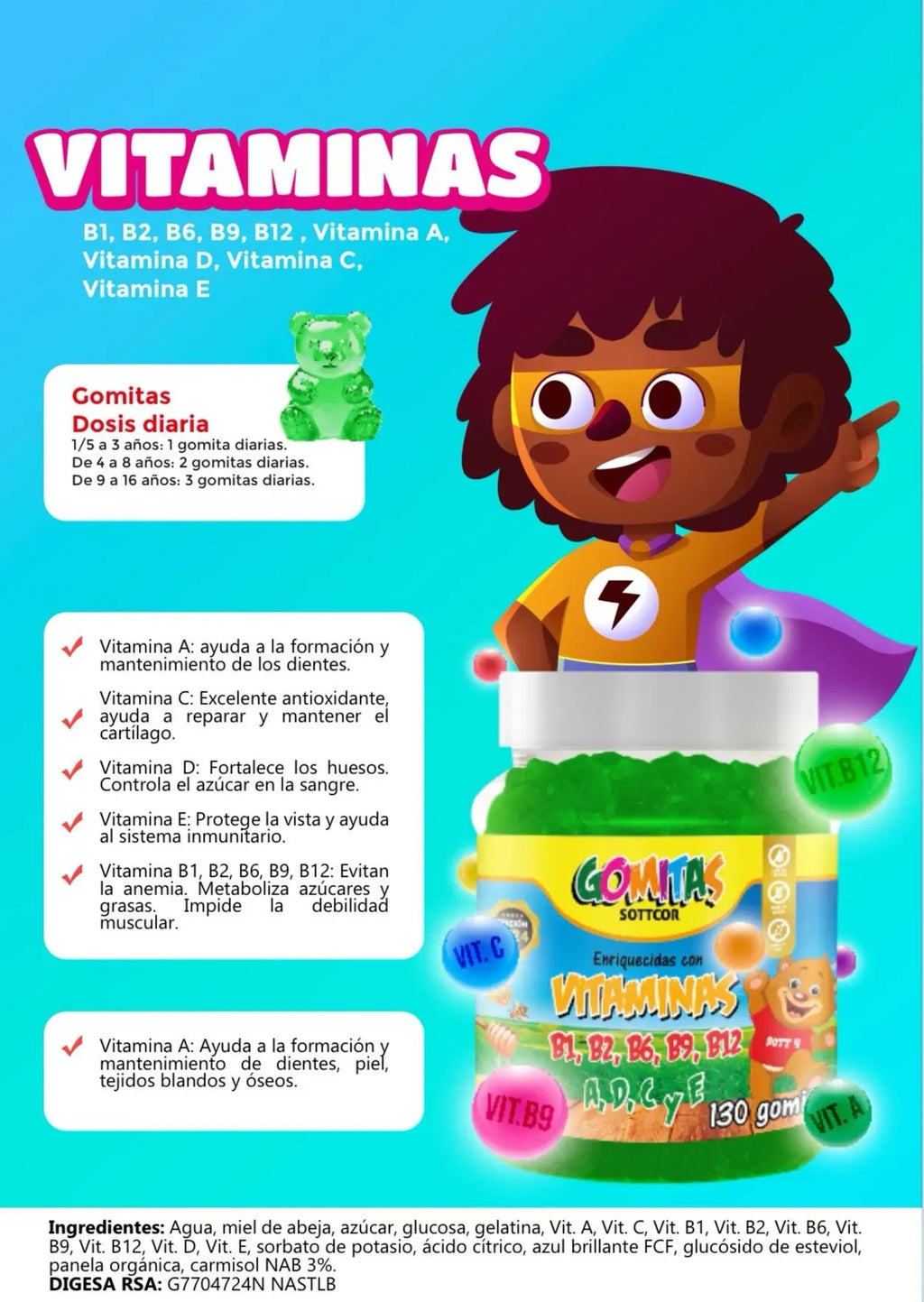 Gomitas SOTTCOR NIÑOS